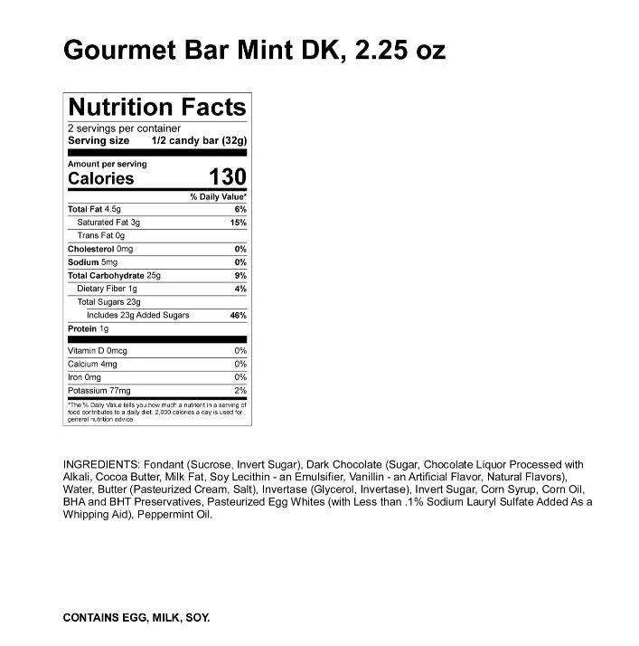 Gourmet Dark Chocolate Mint Bar - Image 2