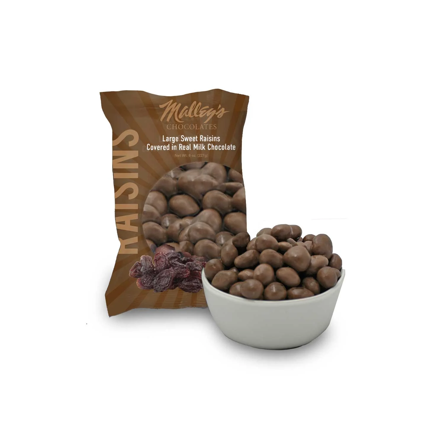 Milk Chocolate-Covered Raisins 8 oz